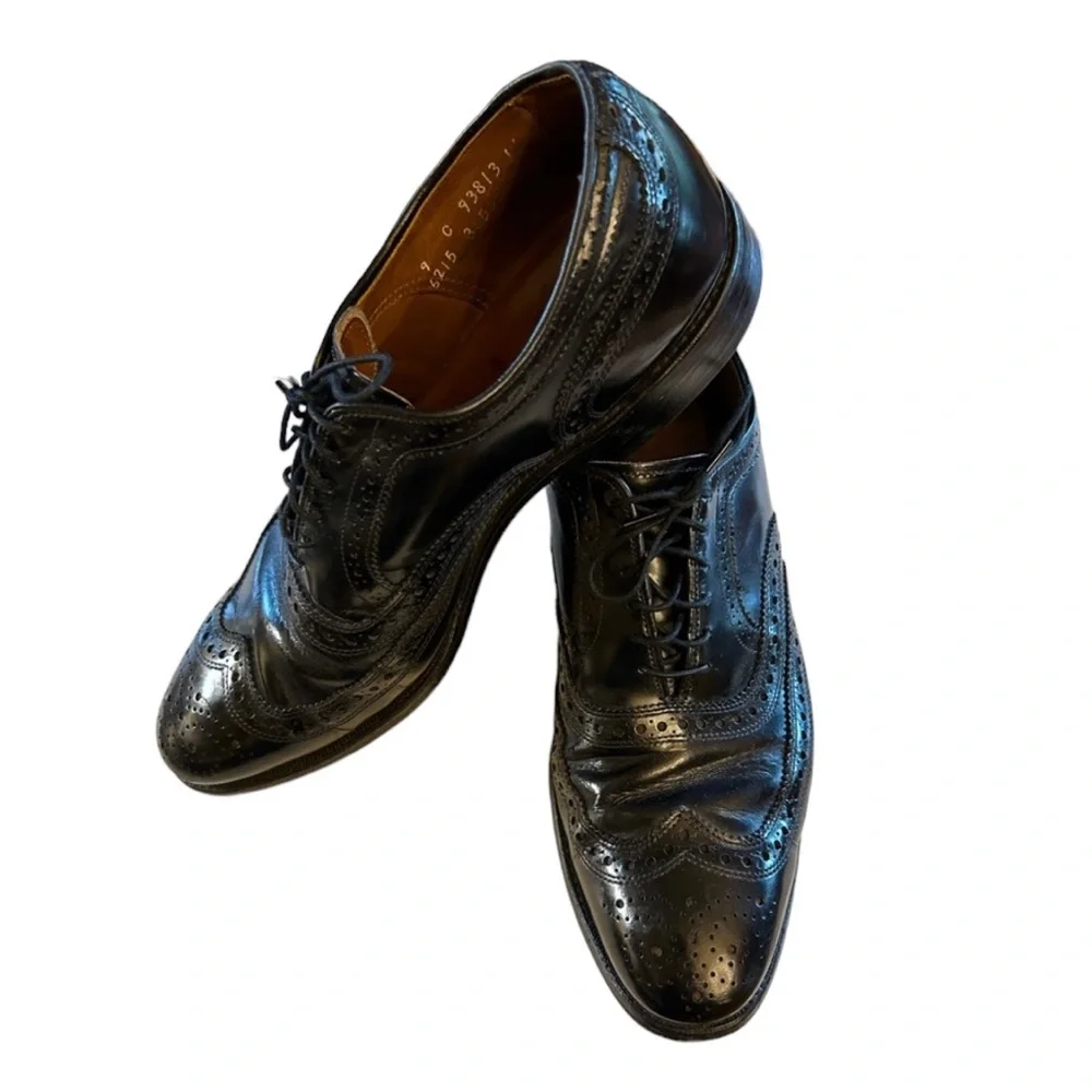 Allen Edmonds McAllister Wingtip Oxford Leather Shoes 9 C